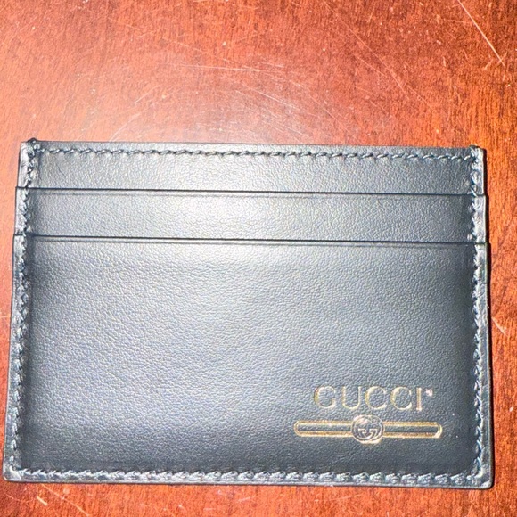 Brand New pre owned Gucci Interlocking G Logo Leather Card Holder perfect gift - Picture 7 of 10